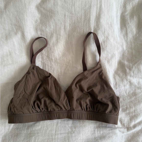 SKIMS Triangle Bralette | Brown | Size Small - Picture 2 of 3